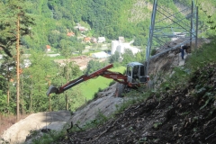 Izgradnja stojnega mesta visoko v hribu